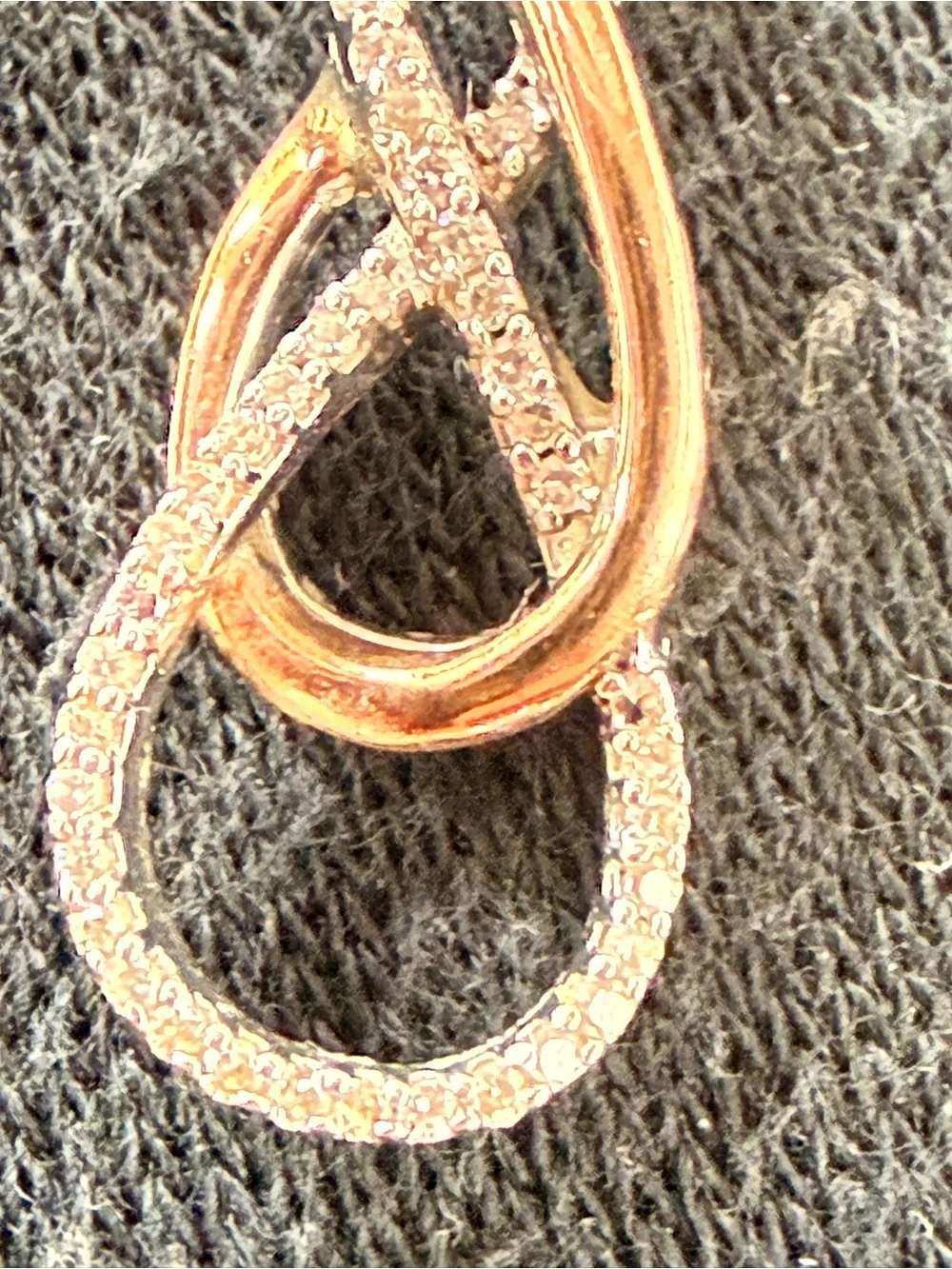 Zales diamond Two-Tone Gold & Silver Infinity Pendant Necklace - Women Jewelry